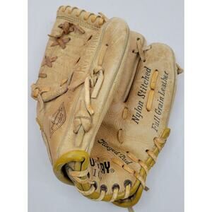 VTG 70's Tru-Play 109 Youth Baseball Glove 9" Scoop Pocket Hinged Full Grain RHT